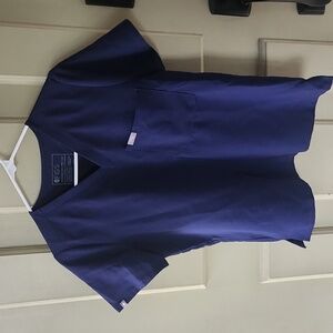 FIGS Catarina Scrub Top in Navy size Small/Petite (TWO of them)